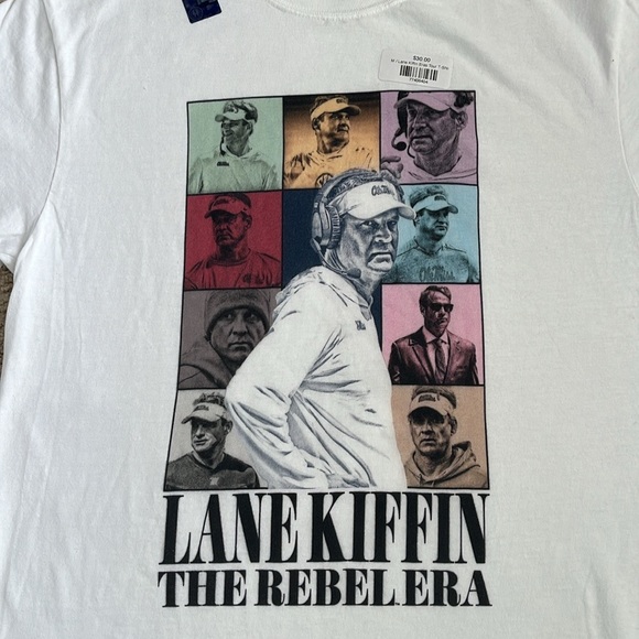 New Comfort Colors Lane Kiffin The Rebel Era Ole Miss tshirt - Picture 2 of 7